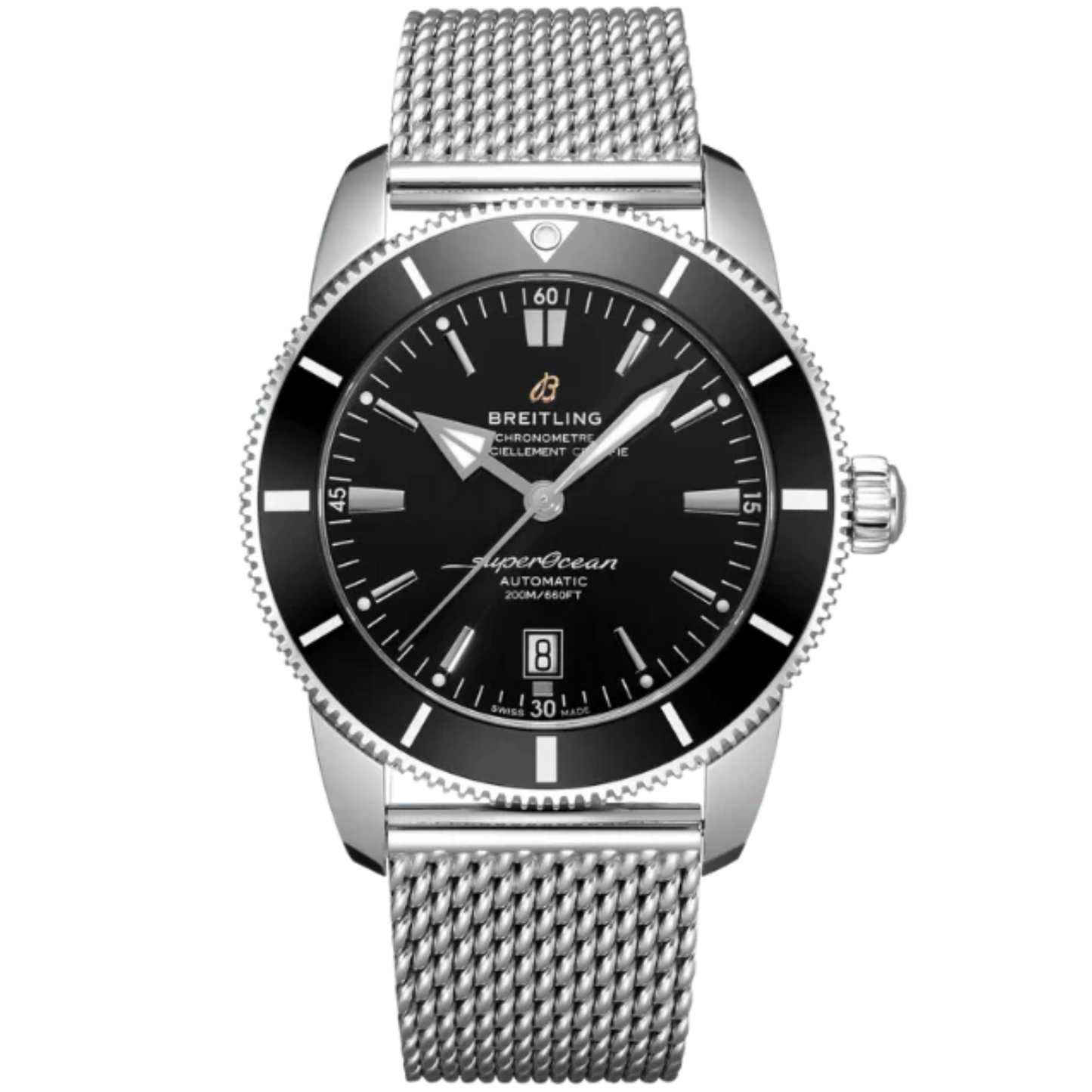 SUPEROCEAN HERITAGE B20 AUTOMATIC 46 MM STAINLESS STEEL WITH BLACK DIAL