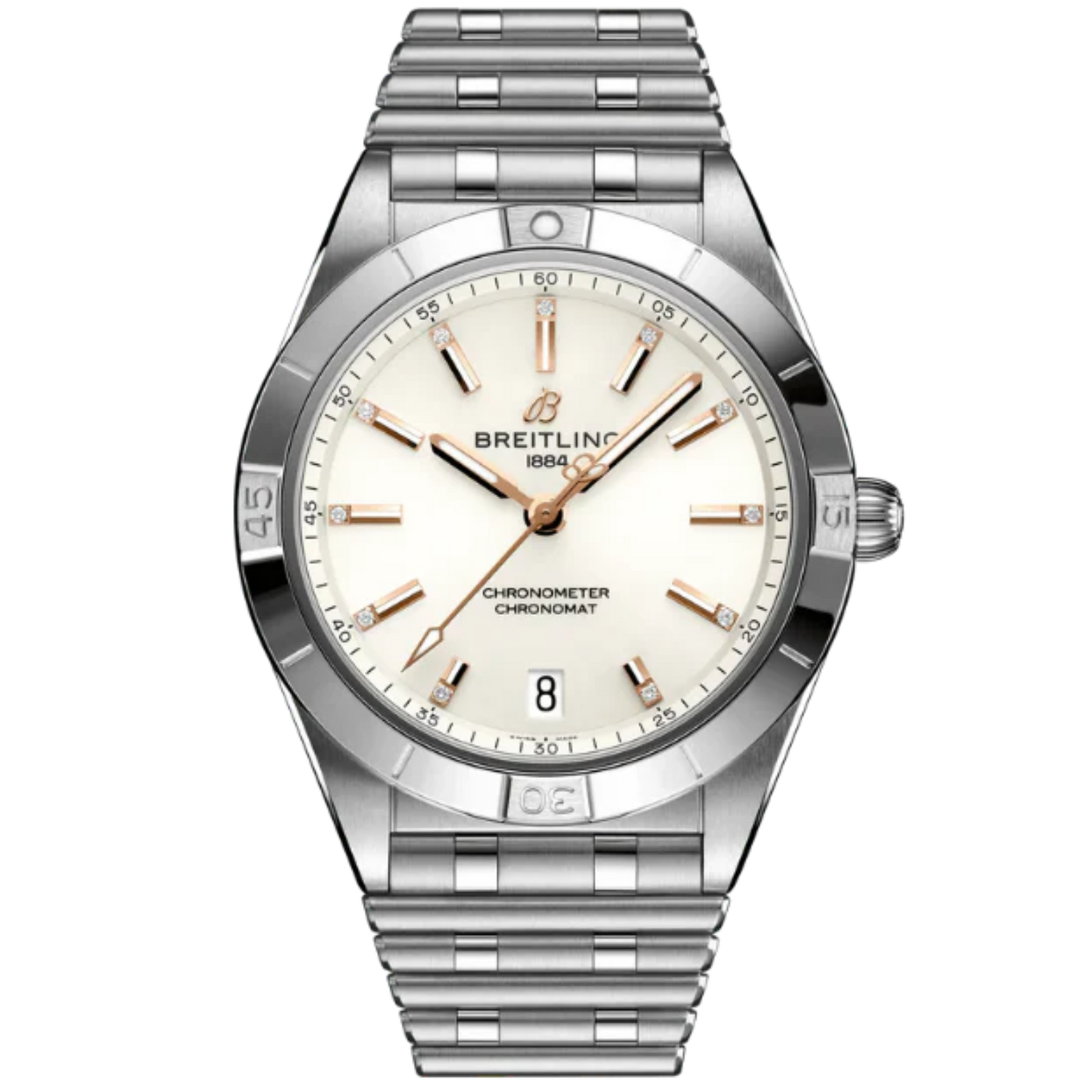 CHRONOMAT AUTOMATIC 36 MM STAINLESS STEEL WITH WHITE DIAL
