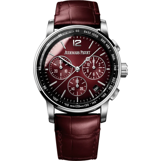 Audemars Piguet Code 11:59 Ref. 26393BC.OO.A068CR.01 White Gold Burgundy Dial Chronograph
