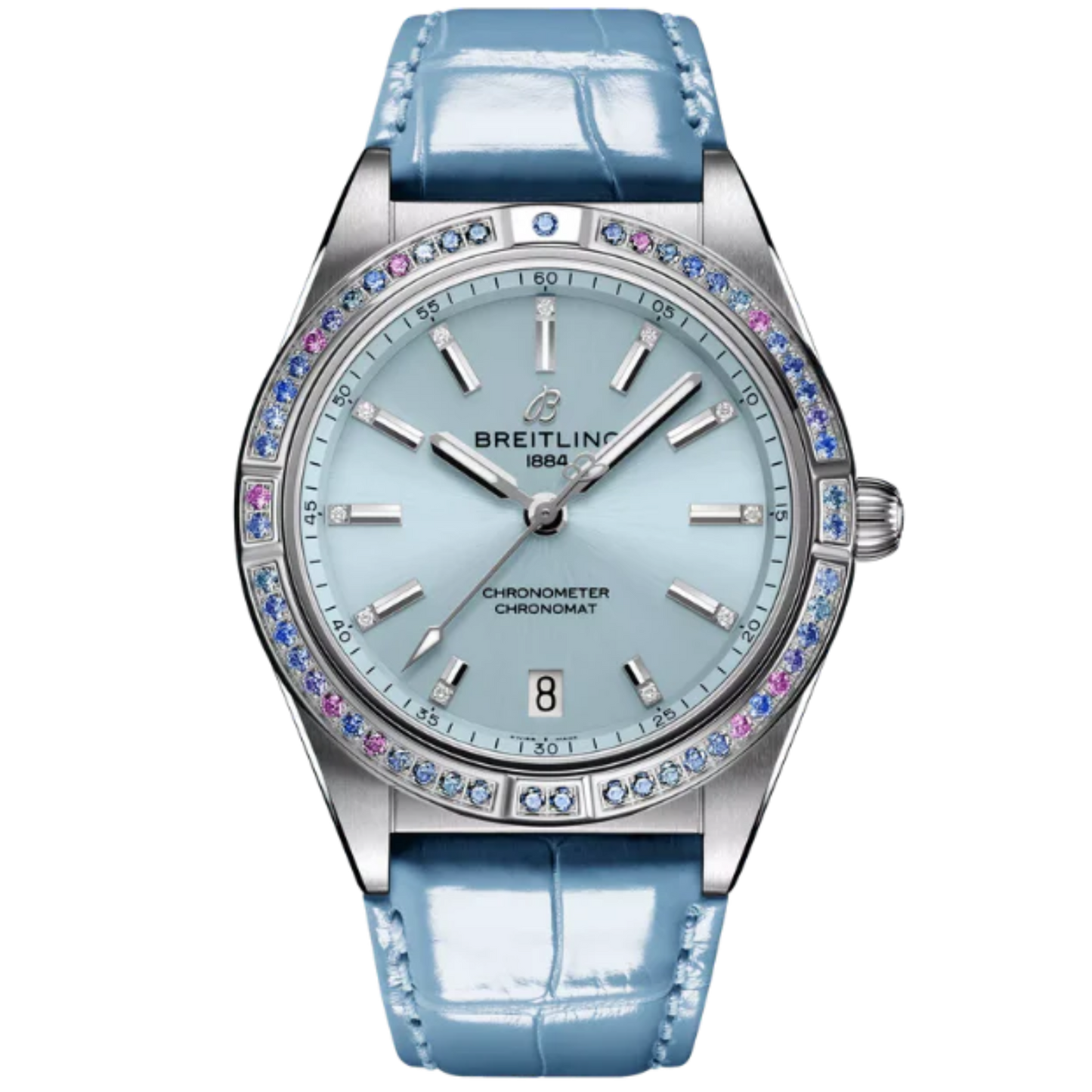 CHRONOMAT AUTOMATIC SOUTH SEA 36 MM STAINLESS STEEL & 18K ROSE GOLD WITH ICE BLUE DIAL