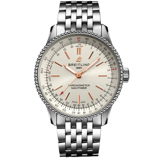 NAVITIMER AUTOMATIC 35 MM STAINLESS STEEL WITH CREAM DIAL