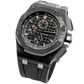 Royal Oak Offshore Chronograph 44MM Black Rubber Strap Black Dial With Méga Tapisserie Forged Carbon Case Pattern Black Ceramic Bezel