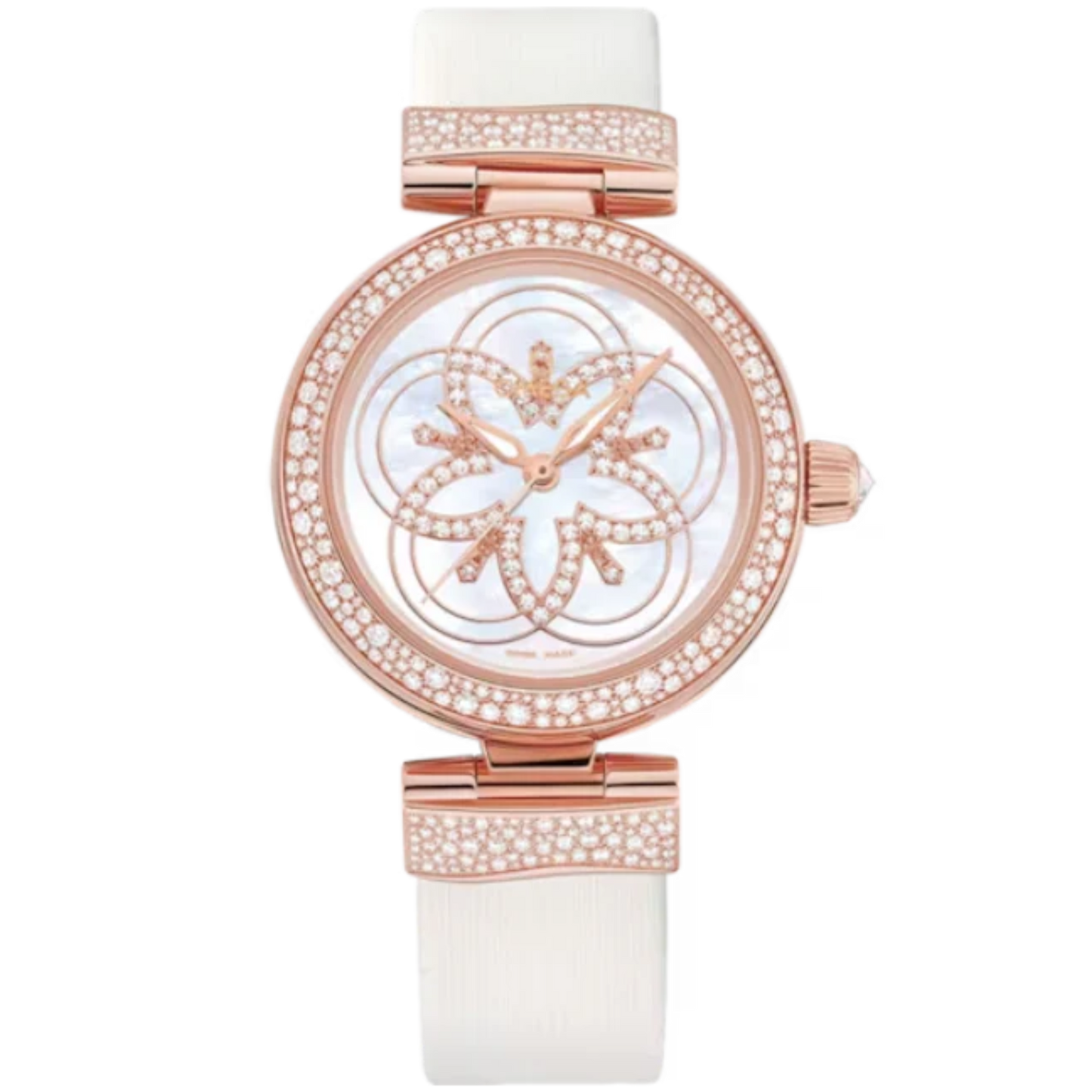 DE VILLE LADYMATIC 34 MM SEDNA™ GOLD WITH MOTHER OF PEARL DIAL