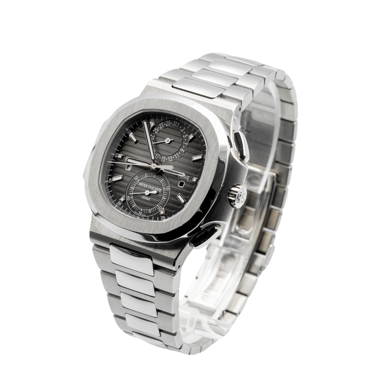 Patek Philippe  Nautilus Ref. 5990/1A Stainless Steel Travel Time Grey Dial