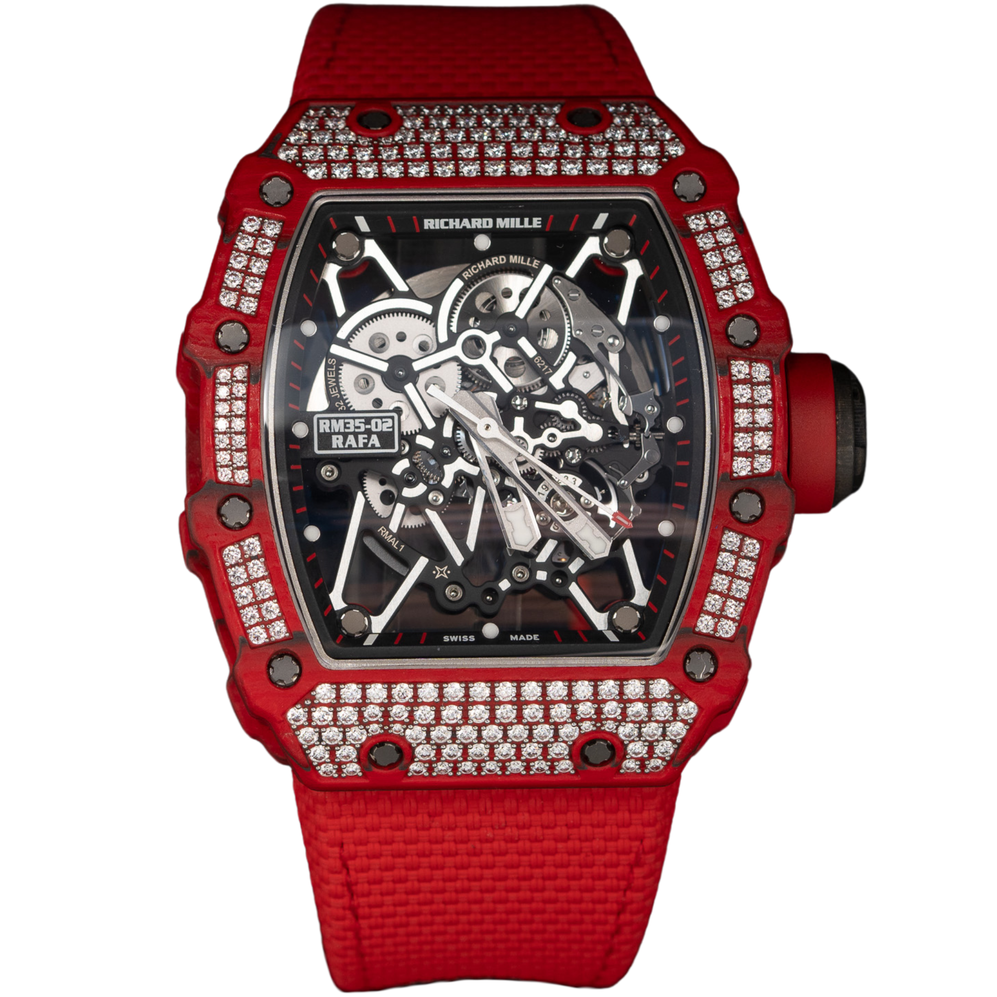 RM35-02 Rafael Nadal Red NTPT with Factory Diamond Setting – TPT ...