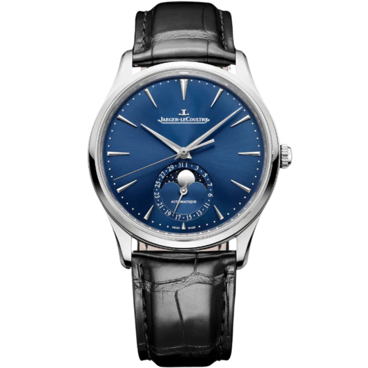 MASTER ULTRA THIN MOON 39 MM STAINLESS STEEL WITH BLUE SUNRAY BRUSH  DIAL