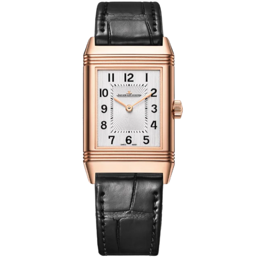 REVERSO CLASSIC MONOFACE 40 MM 18K ROSE GOLD WITH SILVER GREY DIAL