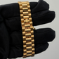RolexDay Date Ref. 18238 36MM Yellow Gold Emerald Markers Factory Pave Set Dial