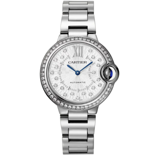 BALLON BLEU DE CARTIER 33 MM STAINLESS STEEL WITH SILVER DIAL