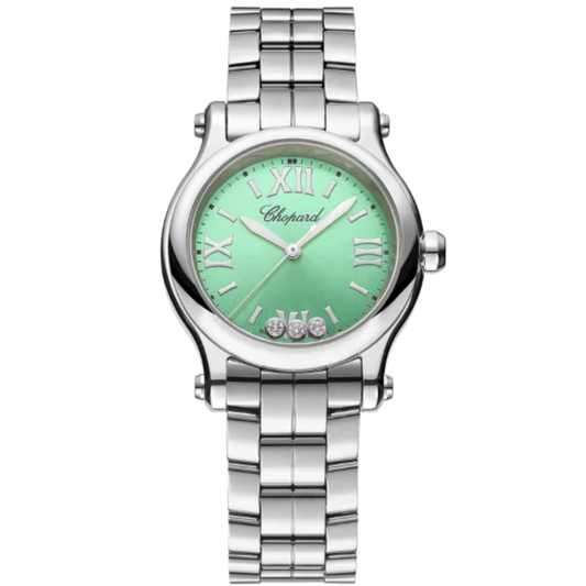 HAPPY SPORT 30 MM LUCENT STEEL™ WITH GREEN DIAL