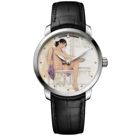 CLASSICO MANARA DECLIC 40 MM STAINLESS STEEL WITH WHITE DIAL