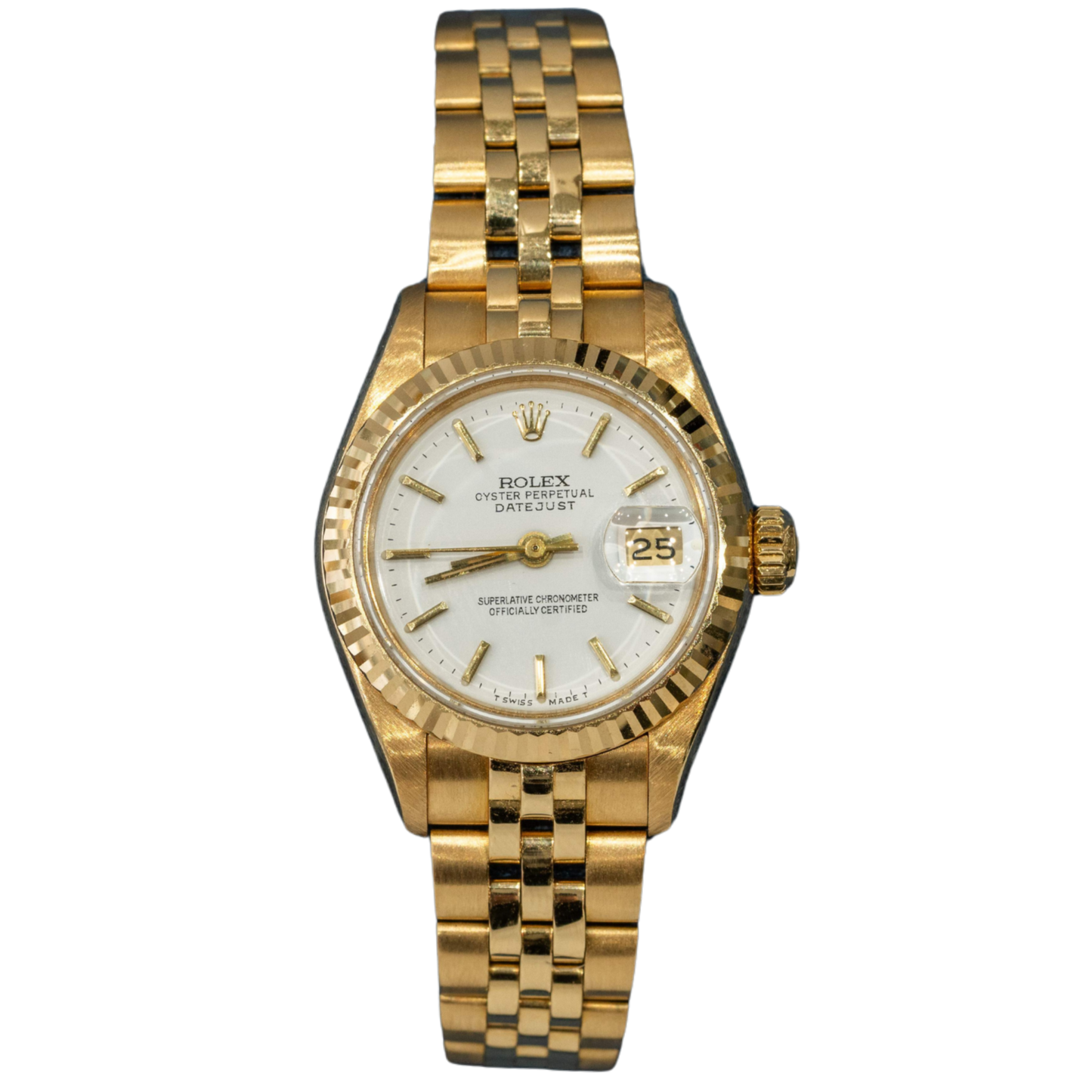 Rolex Datejust Ref. 69178 26MM Full Yellow Gold with White Stick Dial