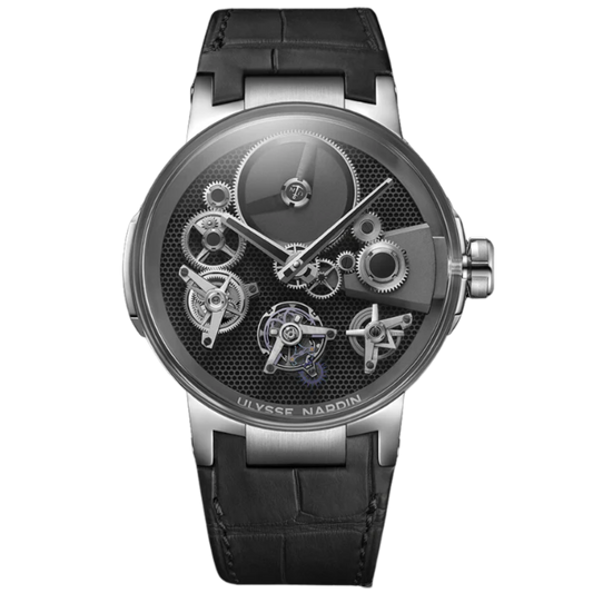 BLAST FREE WHEEL 44 MM WHITE GOLD WITH BLACK DIAL