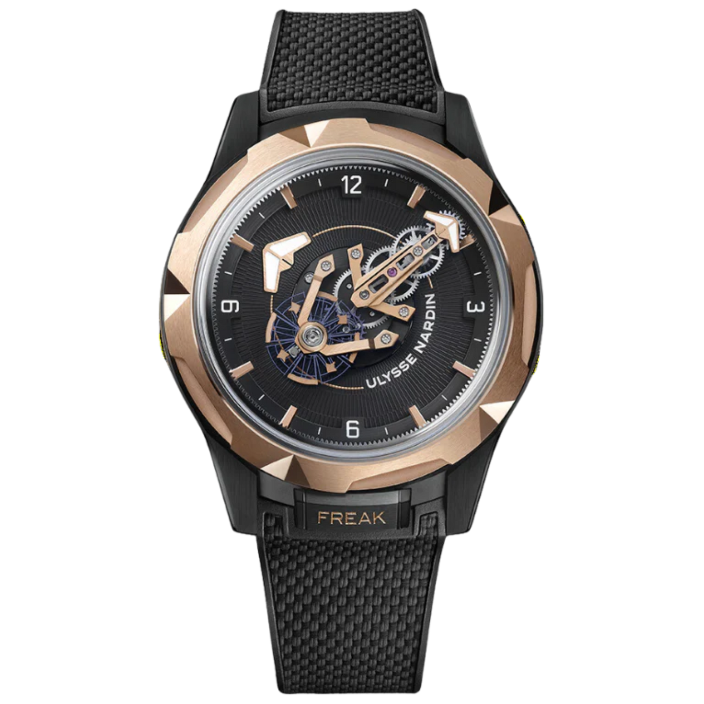FREAK ONE 43 MM BLACK DLC COATED TITANIUM - GOLD WITH BLACK DIAL