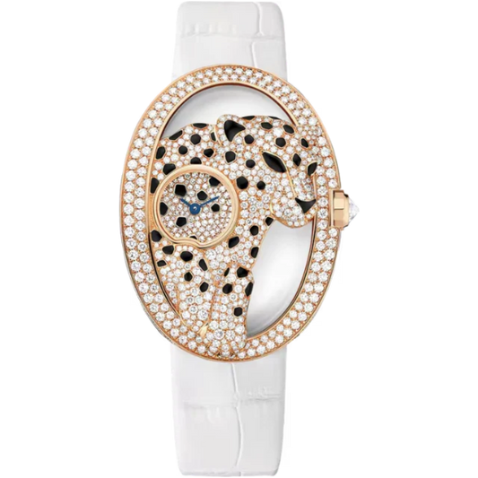 PANTHERE AJOUREE DE CARTIER 18K ROSE GOLD CASE AND DIAL