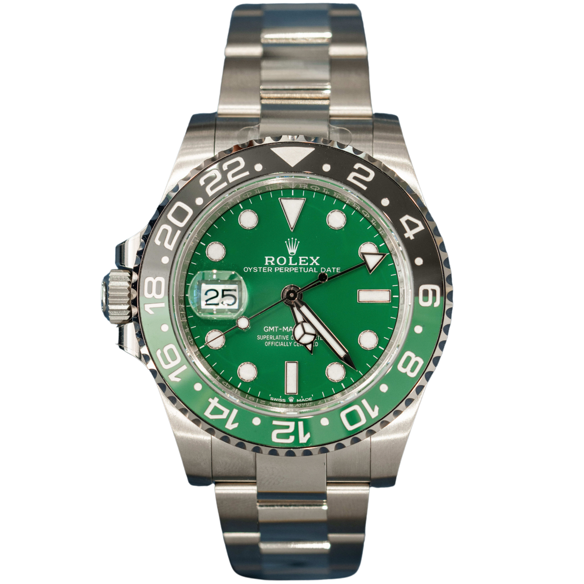 Rolex GMT Master II Ref. 126729VTNR GMT White Gold Sprite on Oyster