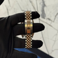 Rolex Datejust Ref. 126331 41mm Sundust Diamond Dial Two Tone RG/SS on Jubilee Band