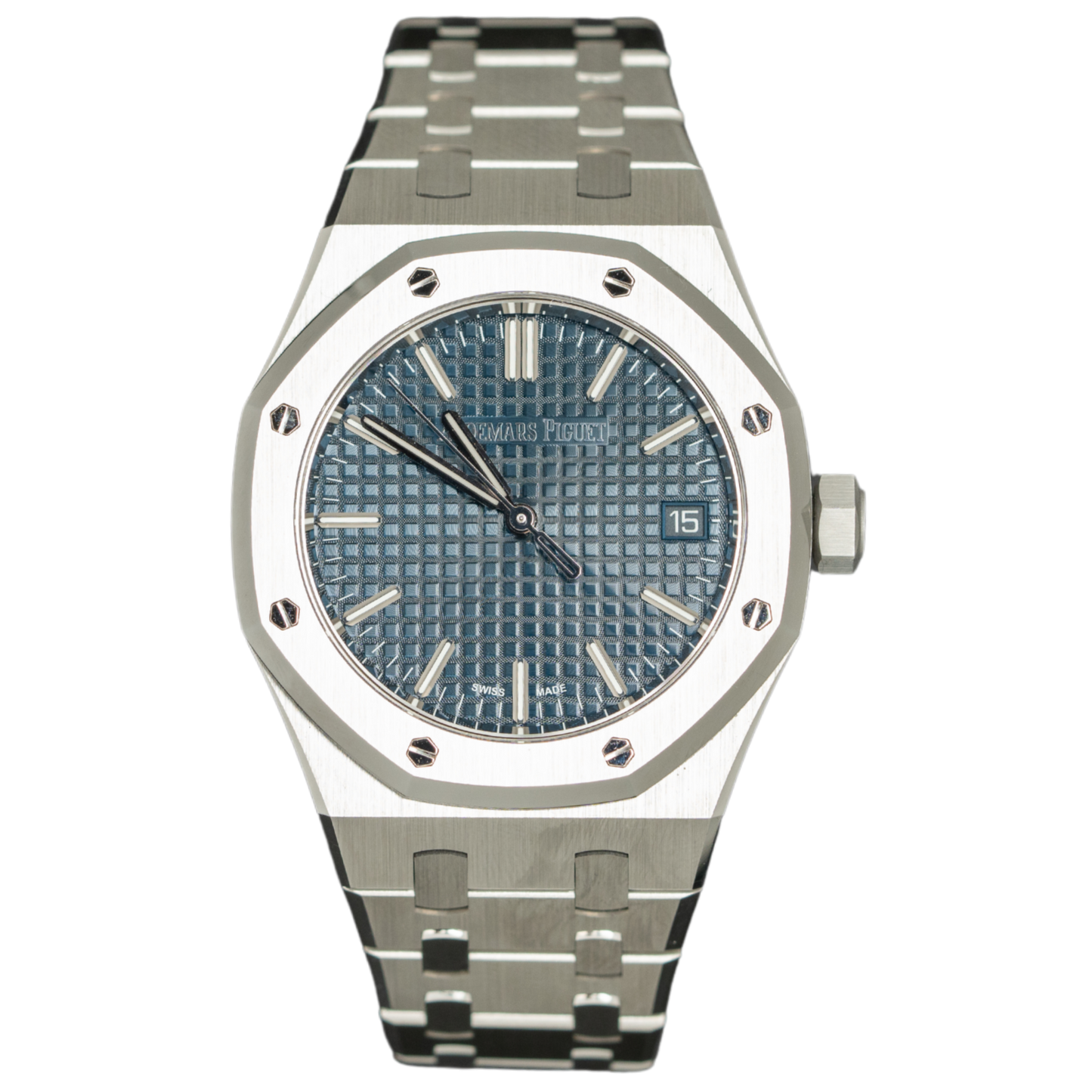 Audemars Royal Oak Piguet Ref. 15550ST.00.1356ST.02 37MM Stainless Steel Blue Dial "50TH ANNIVERSARY"