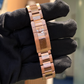 Rolex Ref. 126755SARU Black Dial Factory Set Diamonds Sapphires and Rubies