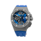 Royal Oak Concept 44mm Flying Tourbillon GMT and Audemars Piguet with Blue Rubber Strap Titanium Case