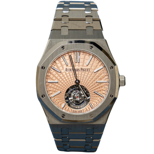 Audemars Piguet Ref. 26531TI.OO.1220TI.01 41MM Titanium Salmon Dial Tourbillon