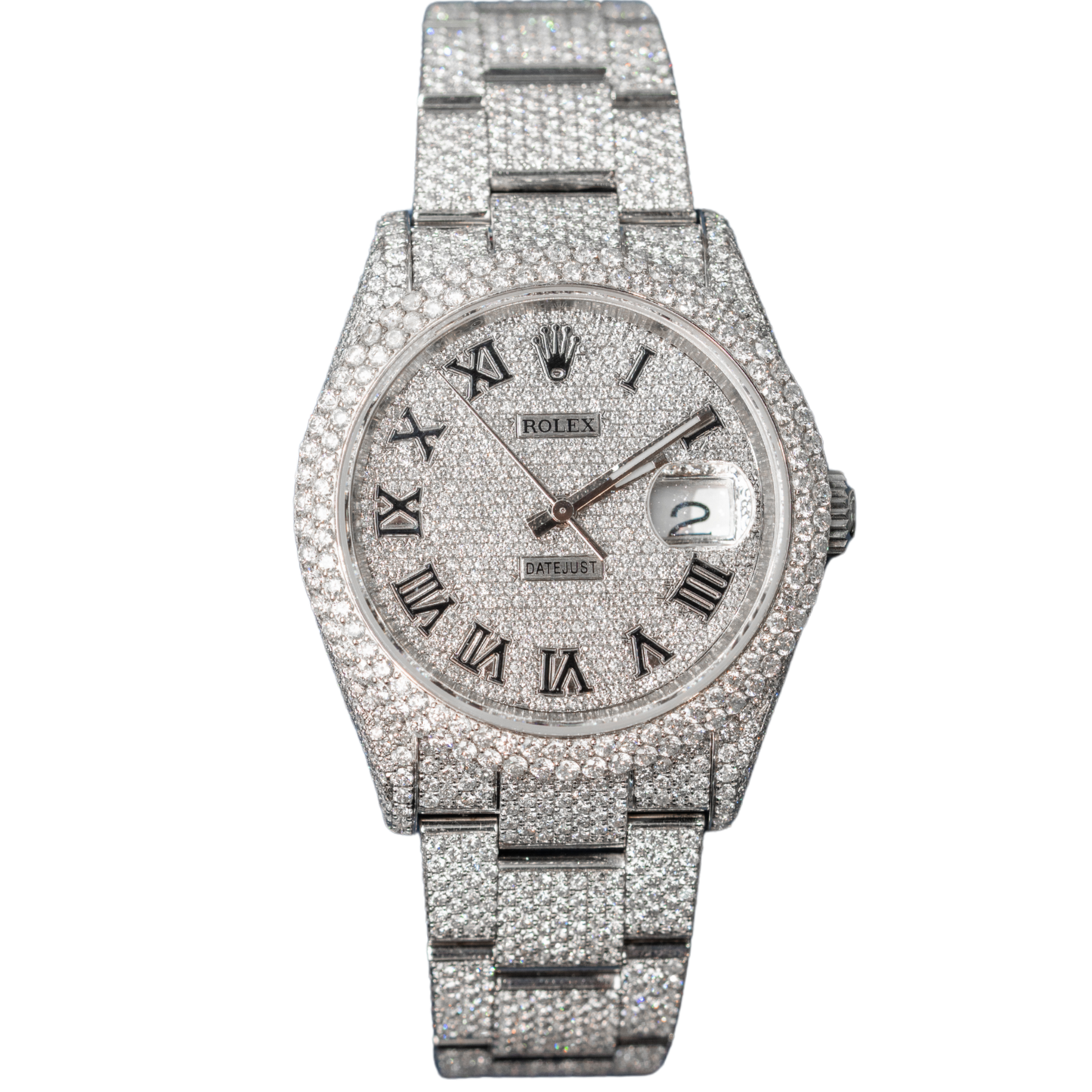 Rolex Datejust Ref. 126200 36MM BUSSDOWN Black Roman Numerals