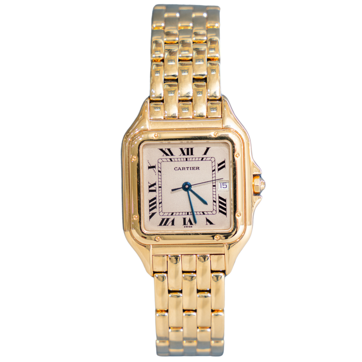 Cartier 106000M Panthere 27mm YG White Dial