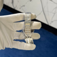 Cartier W2SA0016 Med Size Two Tone White Dial Santos