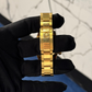 Rolex Daytona Ref. 16528 Yellow Gold Pave Dial Ruby Markers
