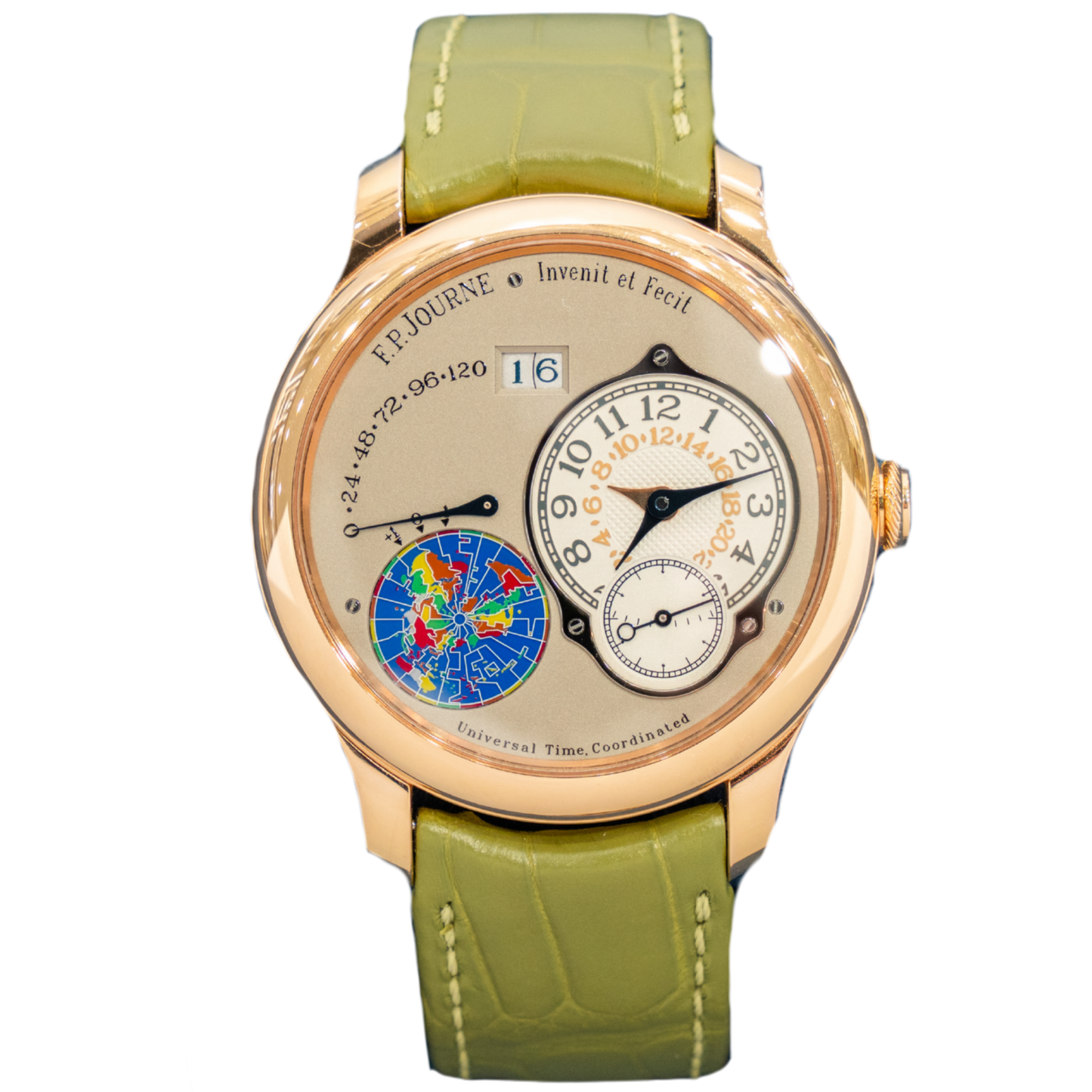 F.P Journe 40mm Rose Gold Grey Dial UTC