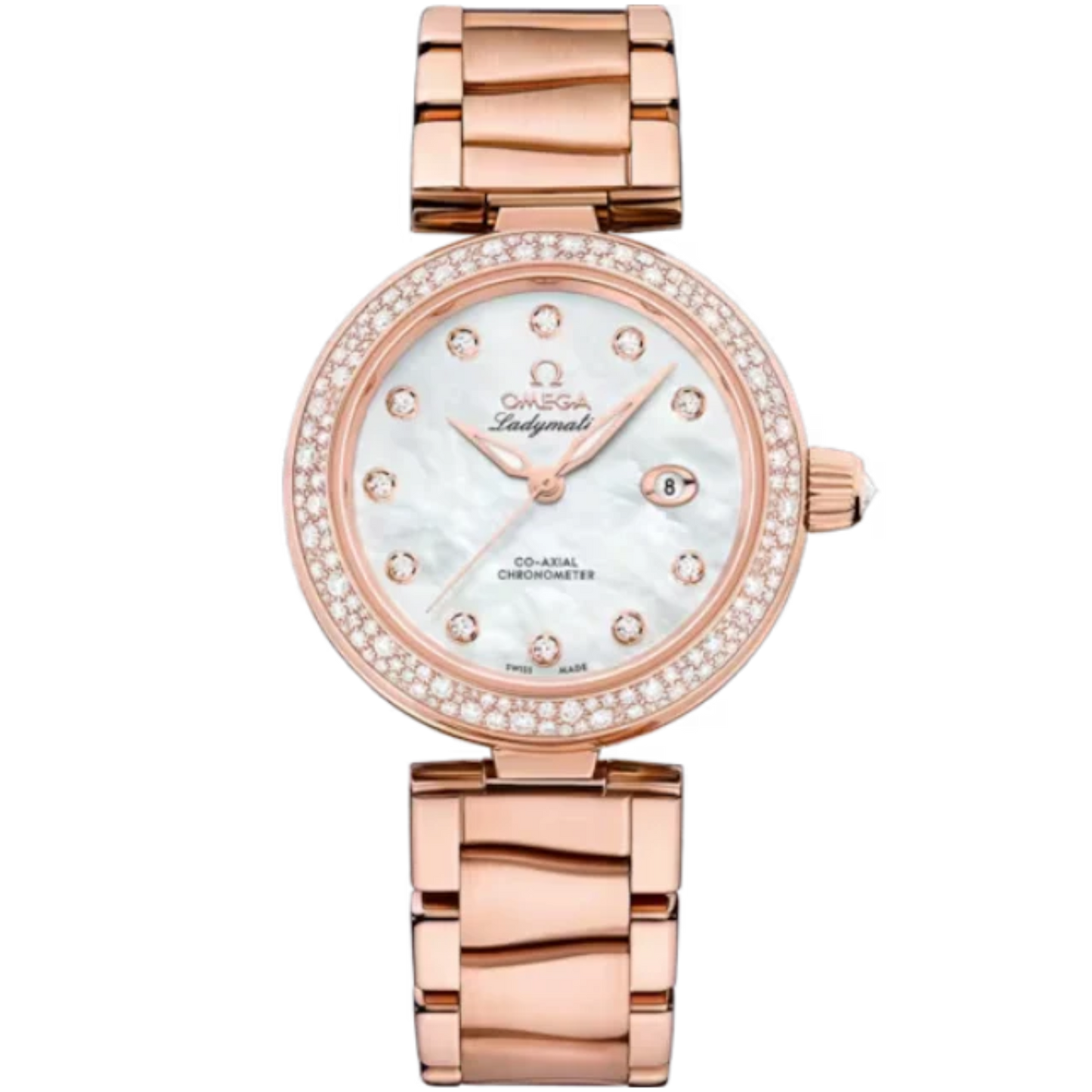 DE VILLE LADYMATIC 34 MM SEDNA™ GOLD WITH MOTHER OF PEARL DIAL