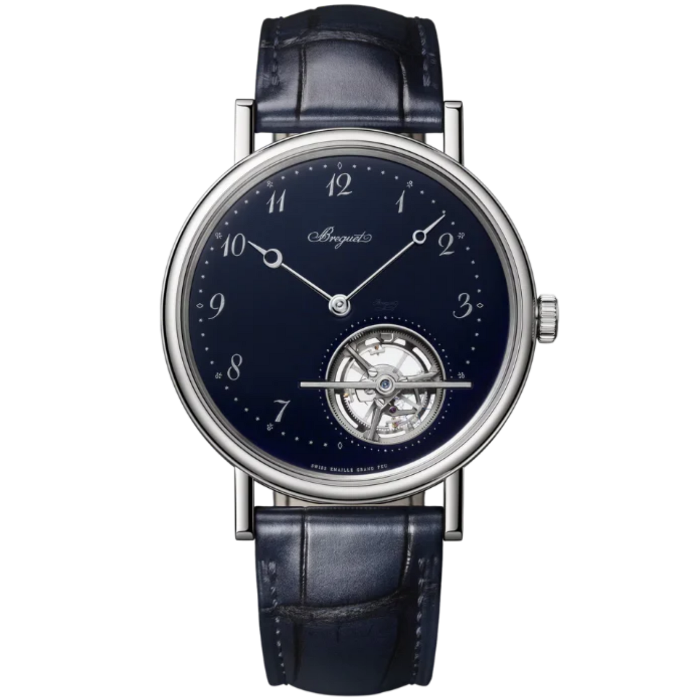 TOURBILLON EXTRA-PLAT 5367 41 MM PLATINUM WITH BLUE "GRAND FEU" ENAMEL DIAL
