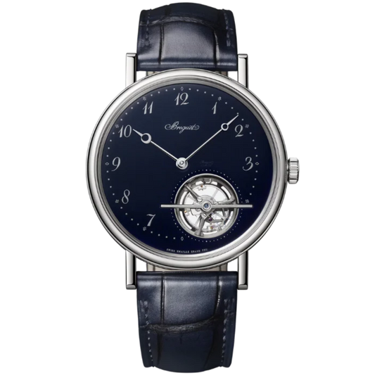 TOURBILLON EXTRA-PLAT 5367 41 MM PLATINUM WITH BLUE "GRAND FEU" ENAMEL DIAL