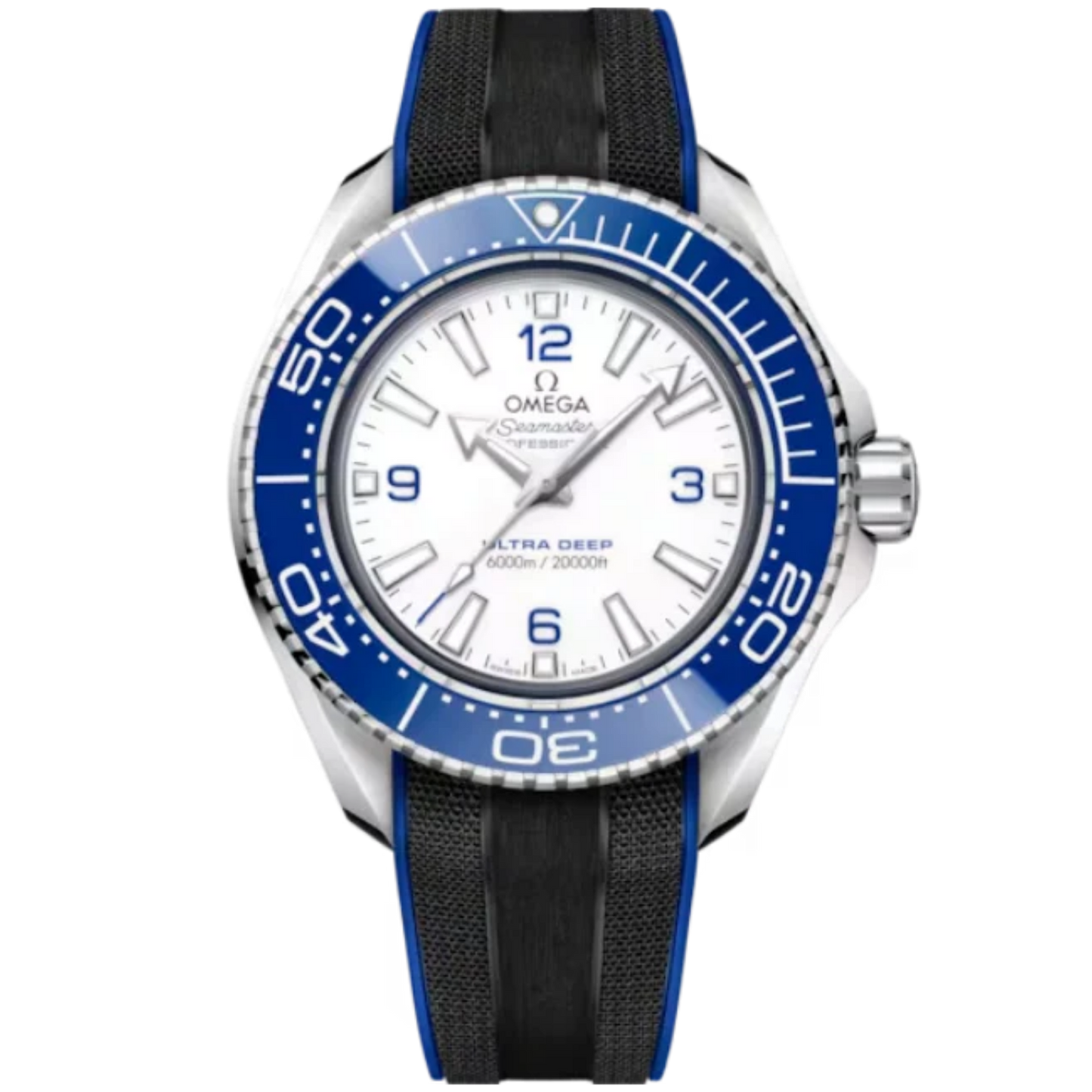 SEAMASTER PLANET OCEAN 6000M ULTRA DEEP 45 MM O-MEGASTEEL WITH WHITE DIAL