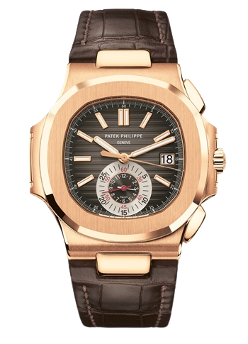 Patek Philippe Nautilus Ref. 5980R Rose Gold Chronograph on Leather