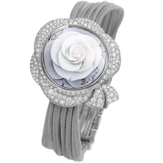 SECRET DE LA REINE GJ24BB8548DDCJ99 31 MM WHITE GOLD WITH WHITE DIAL