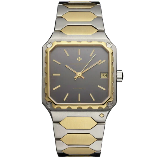 LES COLLECTIONNEURS 222 34 MM 18K YELLOW GOLD WITH BROWN DIAL