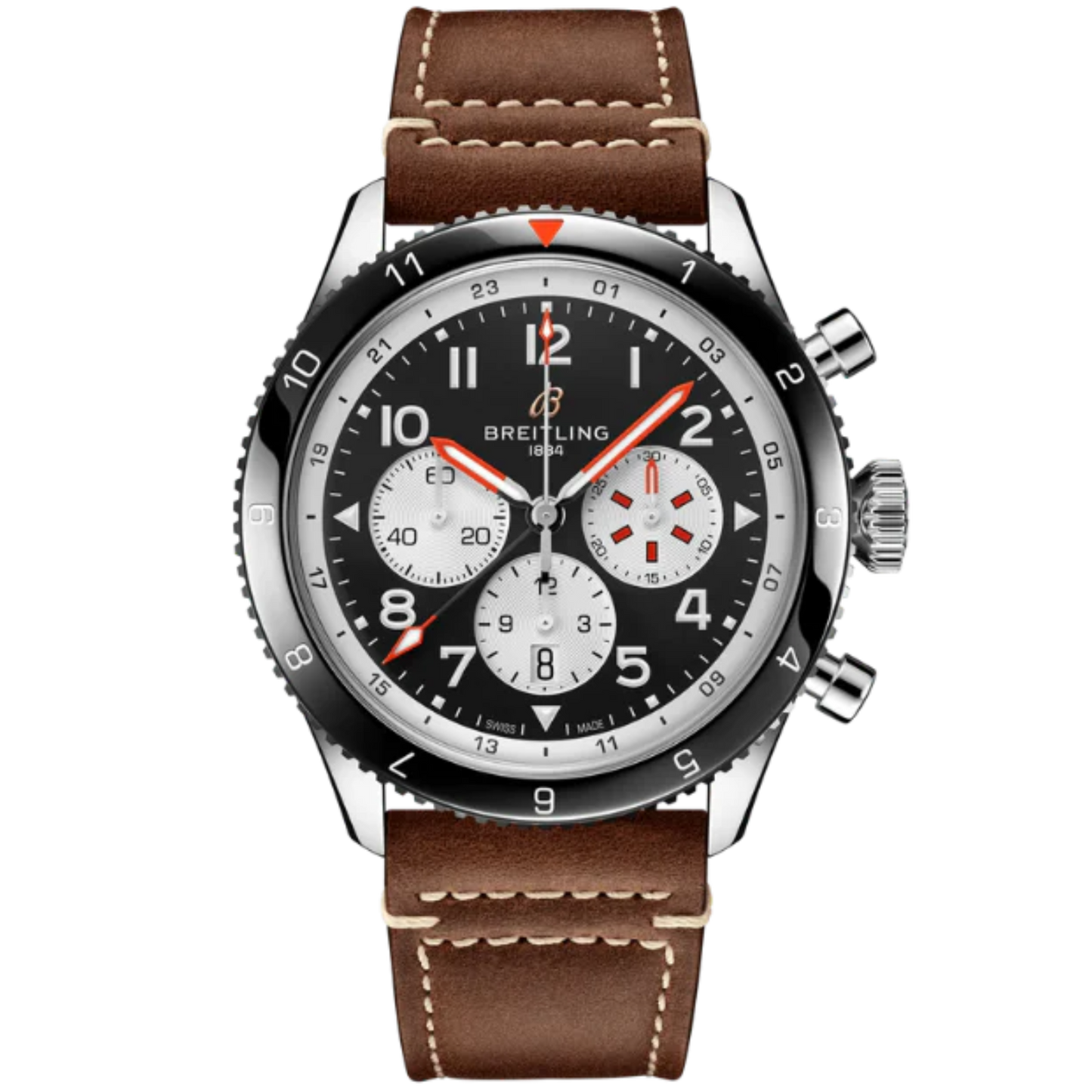 SUPER AVI B04 CHRONOGRAPH GMT MOSQUITO 46 MM STAINLESS STEEL WITH BLACK DIAL