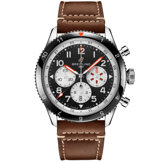 SUPER AVI B04 CHRONOGRAPH GMT MOSQUITO 46 MM STAINLESS STEEL WITH BLACK DIAL