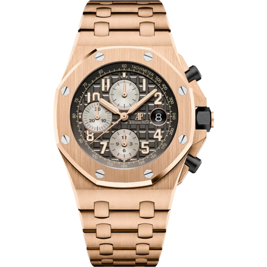 Audemars Piguet Royal Oak Offshore Chronograph Ref. 26470OR.OO.1000OR.02 42MM Rose Gold Brick Grey Dial