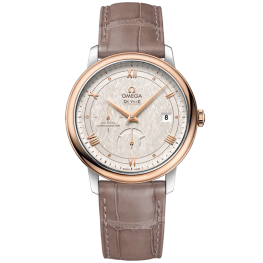 DE VILLE PRESTIGE 39 MM STAINLESS STEEL - RED GOLD WITH SILVER DIAL