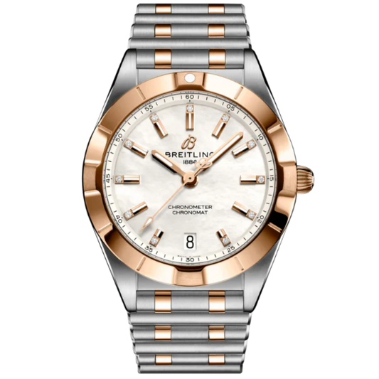 CHRONOMAT 32 MM STAINLESS STEEL & 18K ROSE GOLD WITH MOTHER OF PEARL DIAL