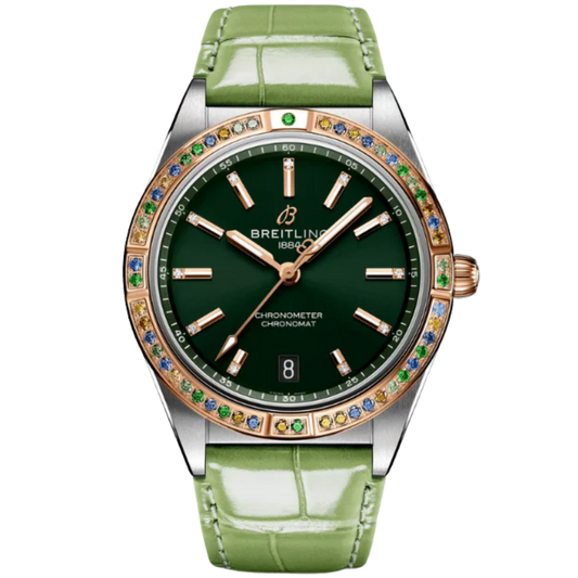 CHRONOMAT AUTOMATIC SOUTH SEA 36 MM STAINLESS STEEL & 18K ROSE GOLD WITH GREEN DIAL