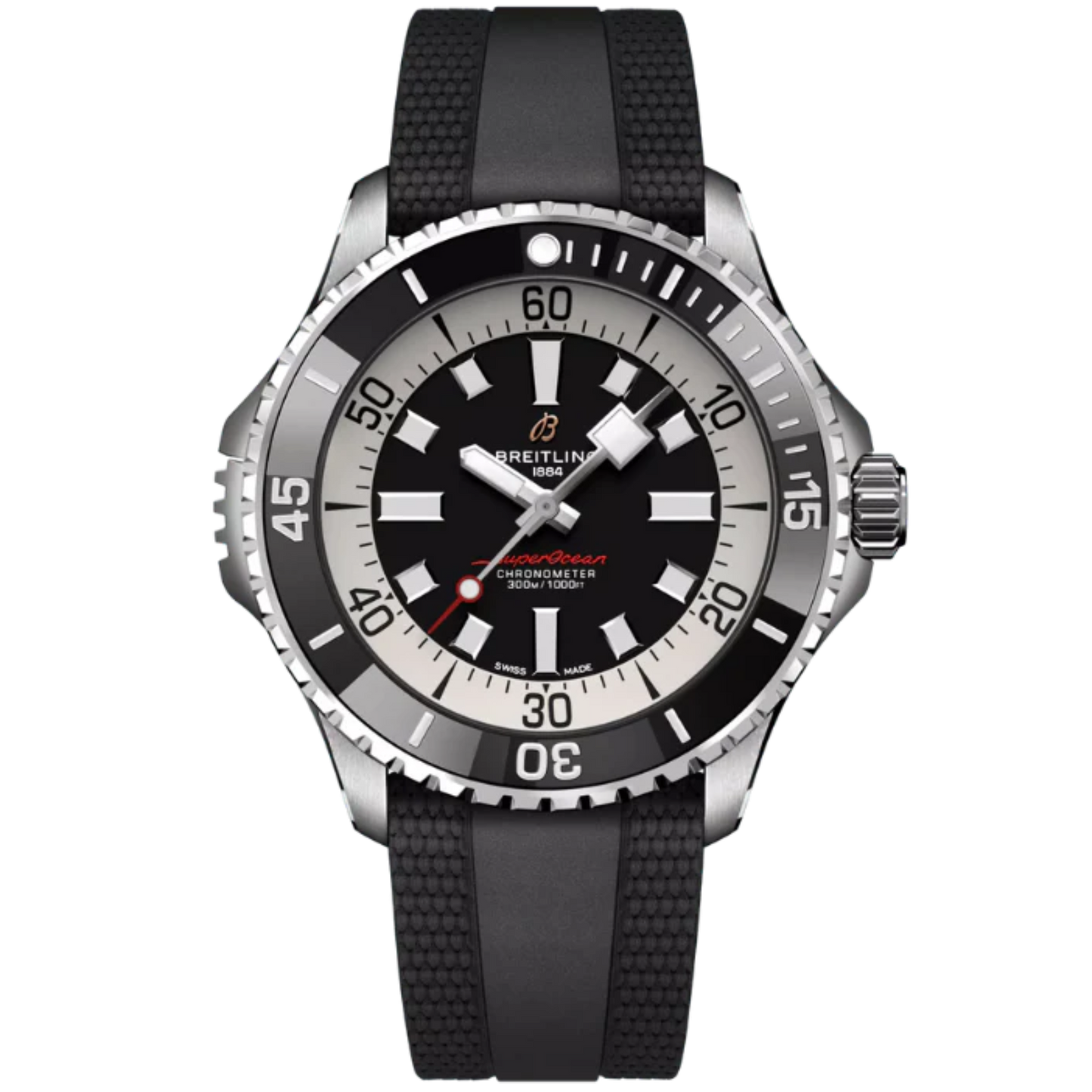 SUPEROCEAN AUTOMATIC 46 MM STAINLESS STEEL WITH BLACK DIAL