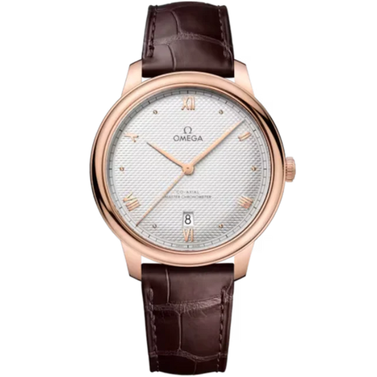DE VILLE PRESTIGE 40 MM SEDNA™ GOLD WITH SILVER DIAL