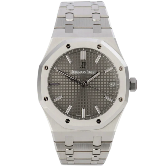 15500ST.OO.1220ST.02 41MM Stainless Steel Royal Oak Grey Dial
