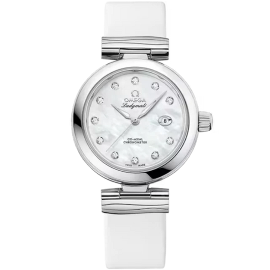DE VILLE LADYMATIC 34 MM STAINLESS STEEL WITH MOTHER OF PEARL DIAL