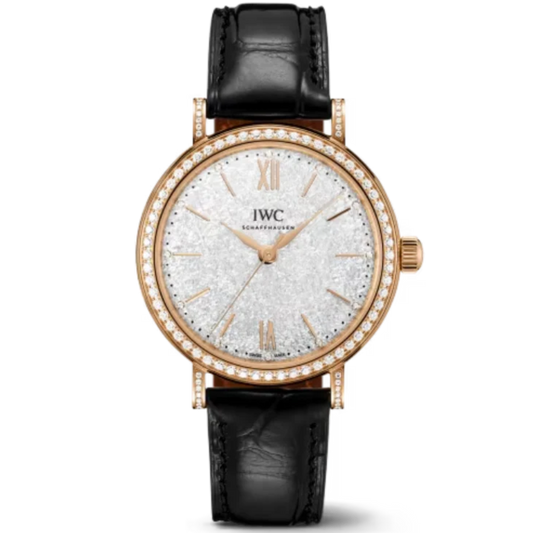 PORTOFINO AUTOMATIC 34 MM GOLD WITH WHITE DIAL