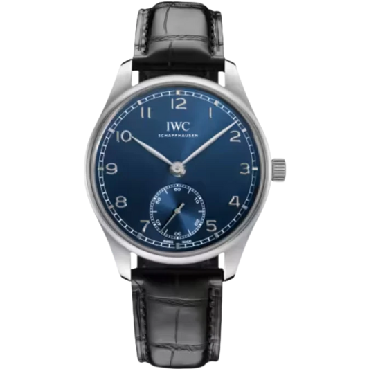 PORTUGIESER AUTOMATIC 40 MM STAINLESS STEEL WITH BLUE DIAL