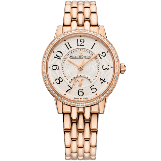 RENDEZ-VOUS CLASSIC NIGHT & DAY 34 MM 18K ROSE GOLD WITH SILVER GREY GUILLOCHE DIAL